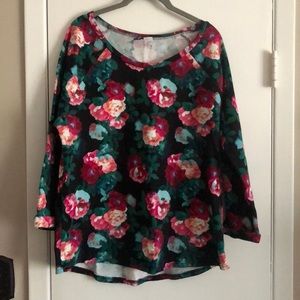 Floral sweater
